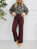 Chocolate Charm Tummy Control Straight Jeans
