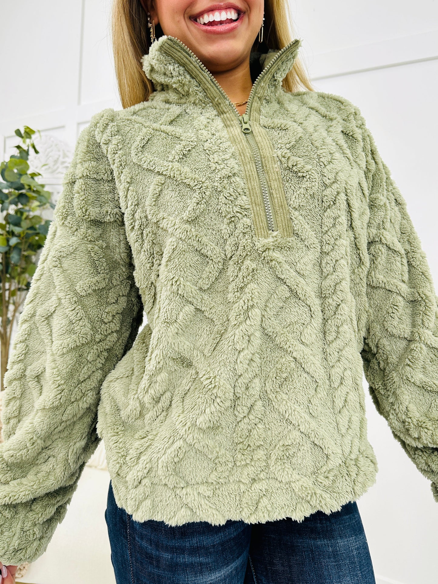 REG/CURVY Fuzzy Hug Pullover- Multiple Colors!