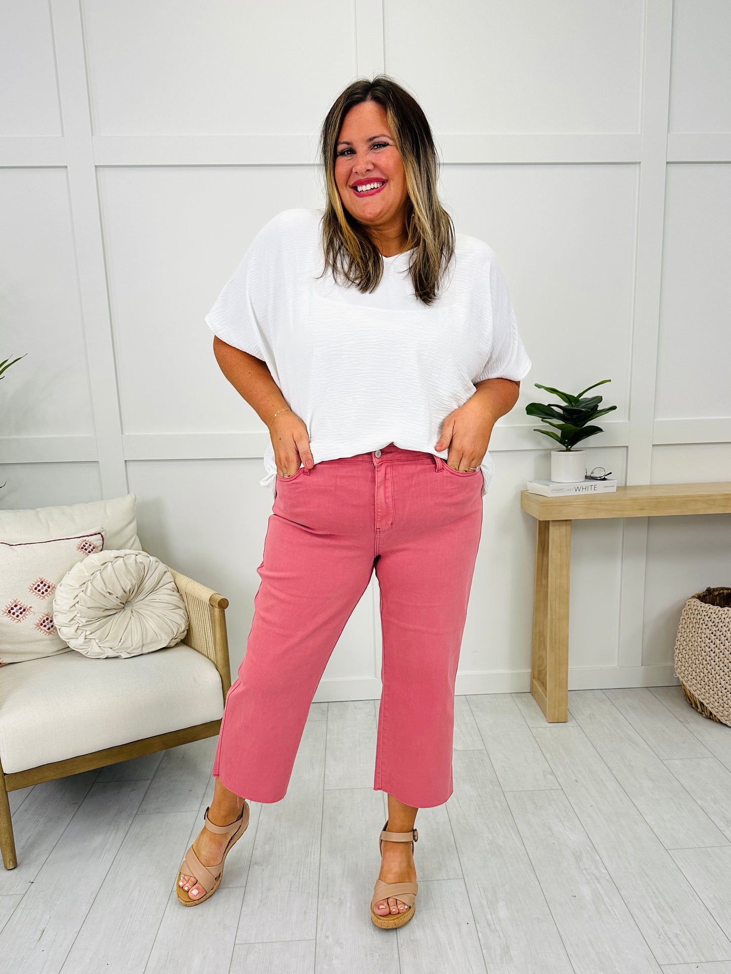 Judy Blue One In A Melon Crop Wide Jeans