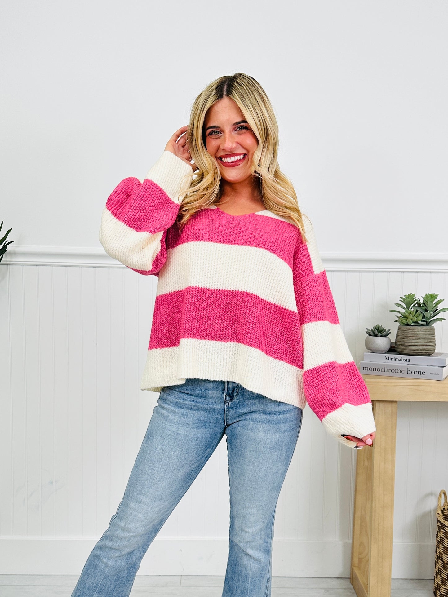 Springtime Stripes Sweater in Multiple Colors