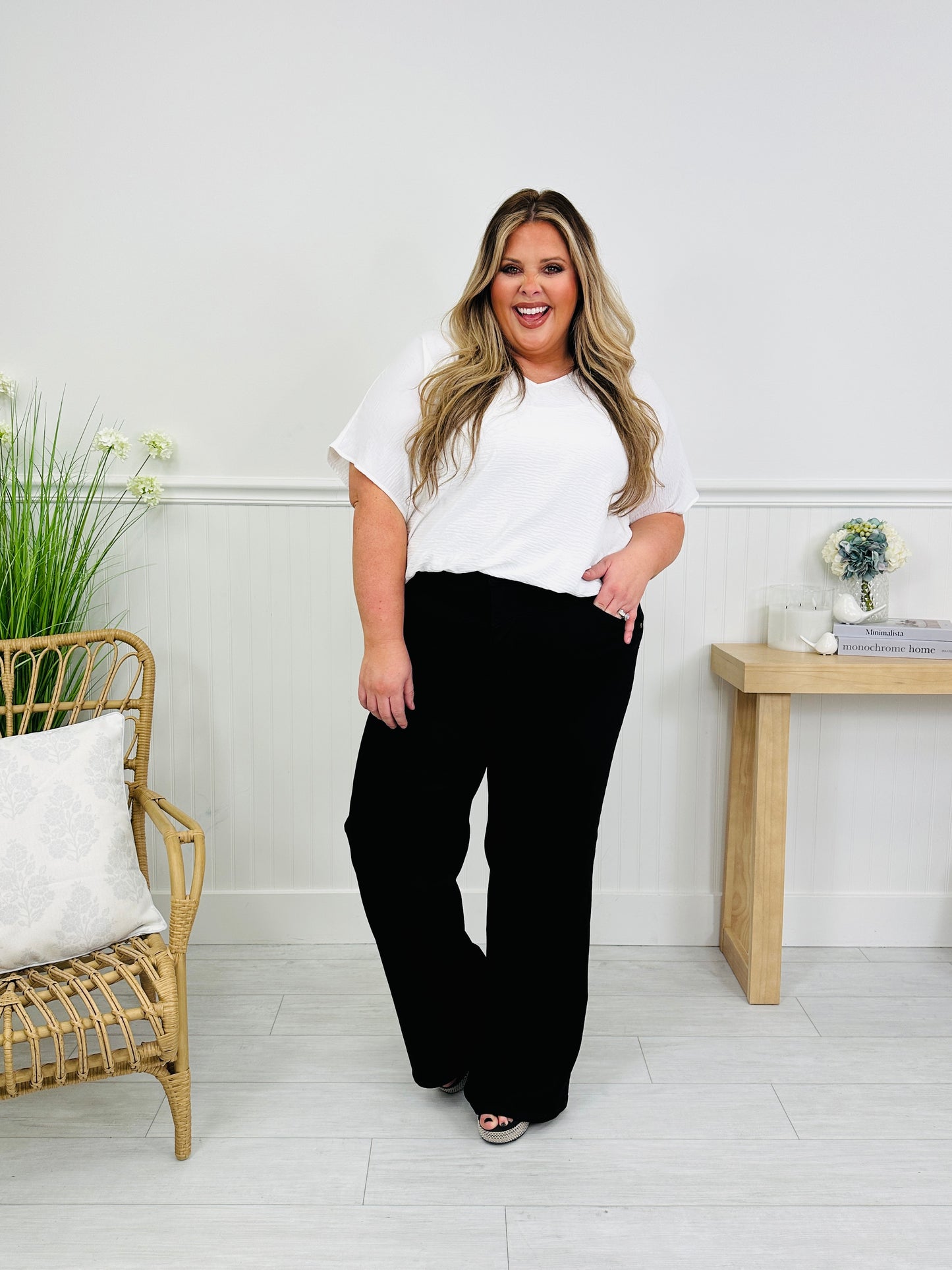 Judy Blue Major Mood Retro Wide Leg Jeans