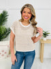 Parallel Perfection Top in Khaki