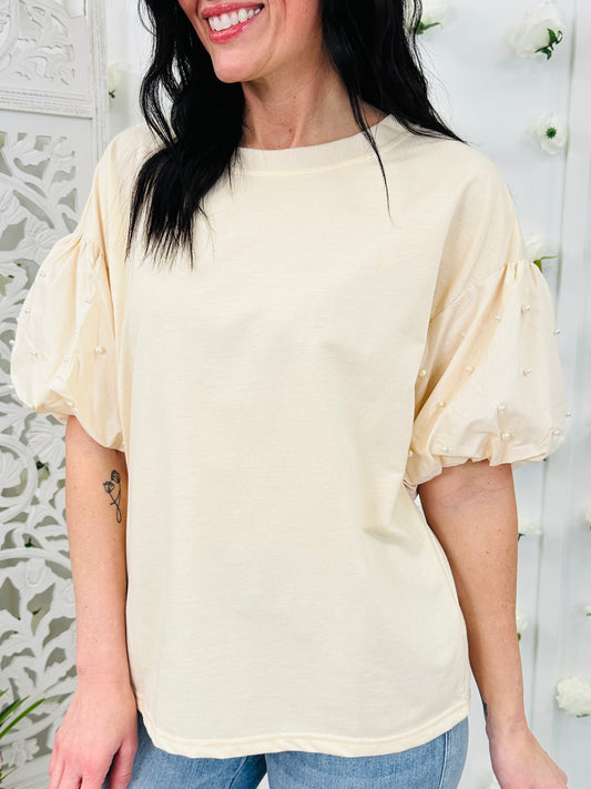 Pearl Blossoms Top in Multiple Colors