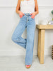 Three of a Kind Tummy Control Wide Leg Jeans in Three Inseams