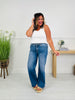 Tied Up in Style Tummy Control Wide Leg Jeans