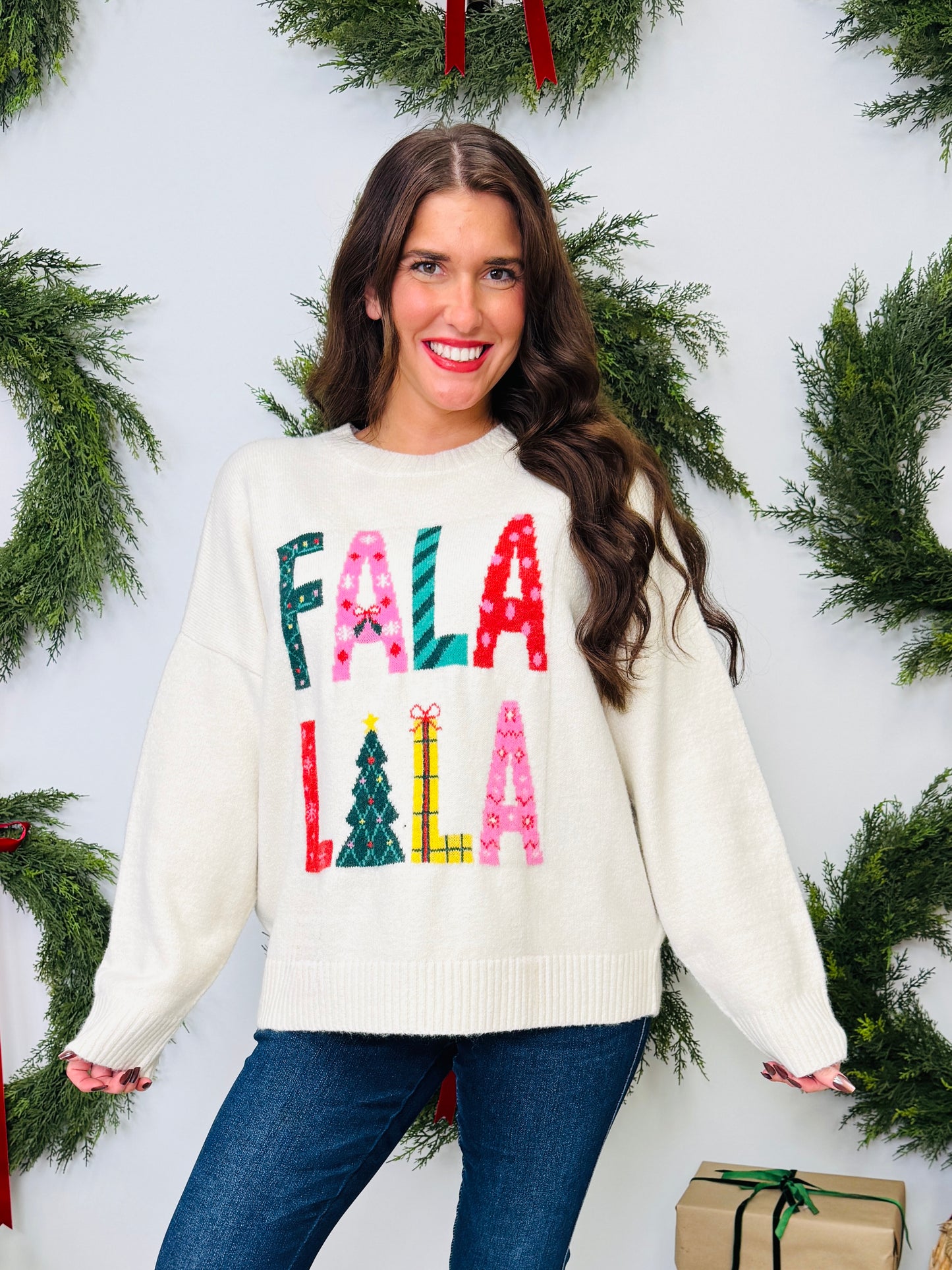 Fa La La Festive Sweater