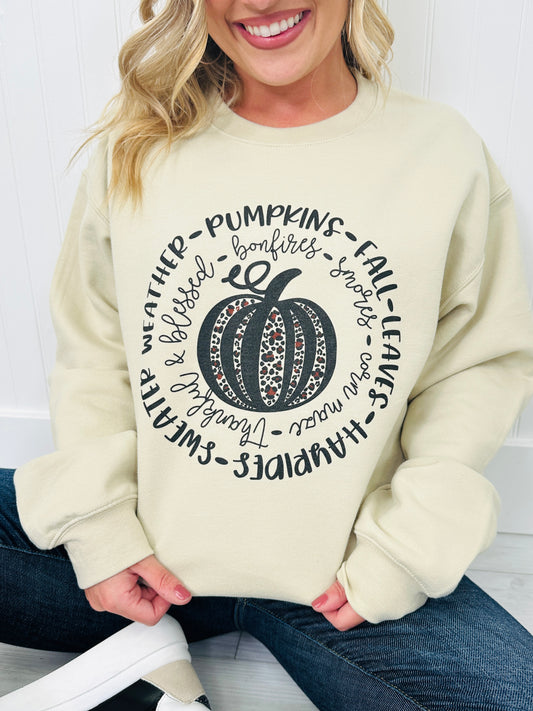 Sweater Weather and All Fall Graphic Crewneck Sweatshirt