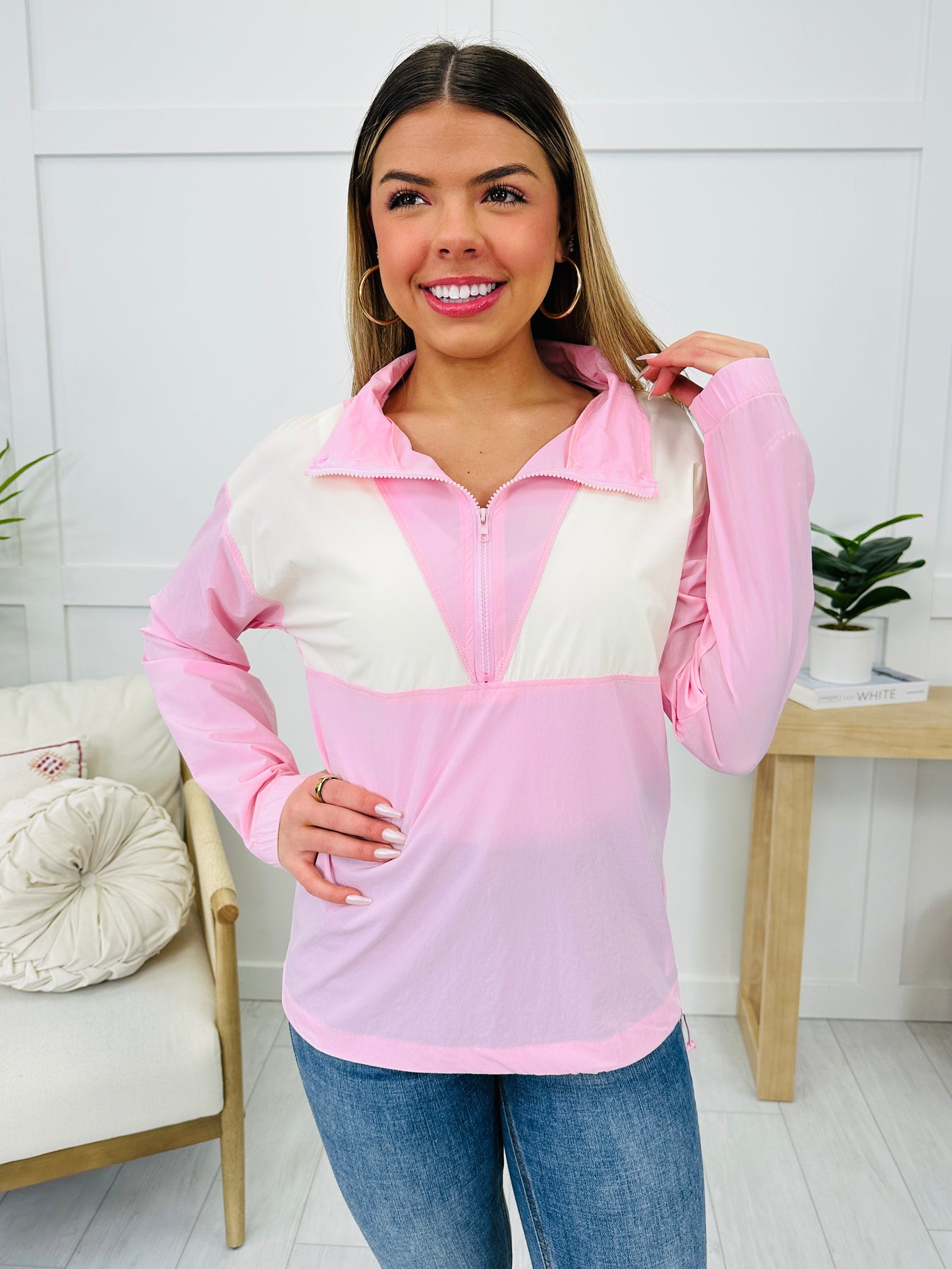 REG/CURVY Pink Vibes Only Jacket