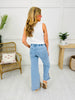 Lovervet Simple As That Drawstring Wide Leg Jeans