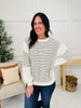 Sleek Stitching Sweater in Ivory