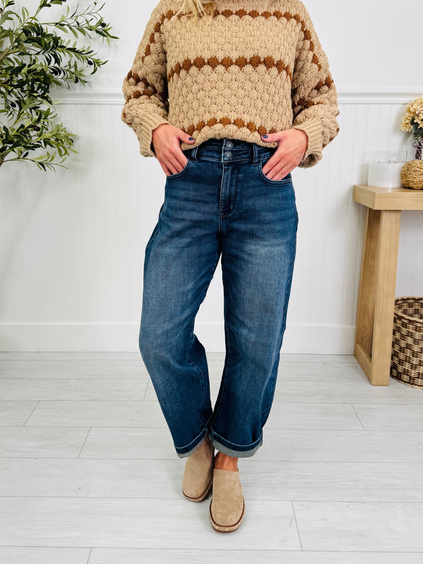 Judy Blue Twice As Nice Barrel Jeans
