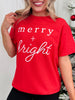 Merry + Bright Graphic Tee-Multiple Colors!