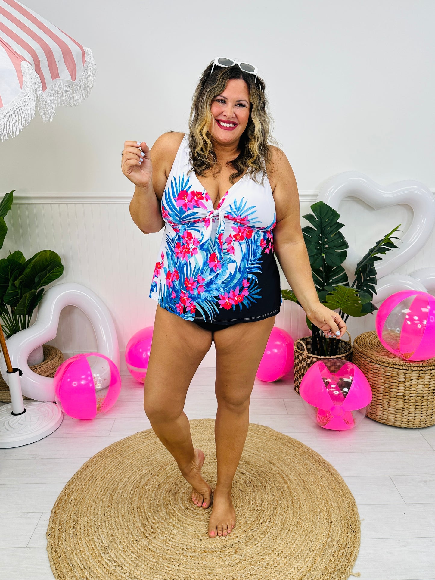 The Ashley Tankini Top in Tropical Dreams