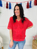 Americana All Star Top in Red