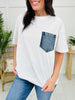 A Touch Of Denim Top- Multiple Colors!