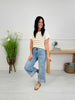 Right on Time Tummy Control Wide Leg Cropped Jeans