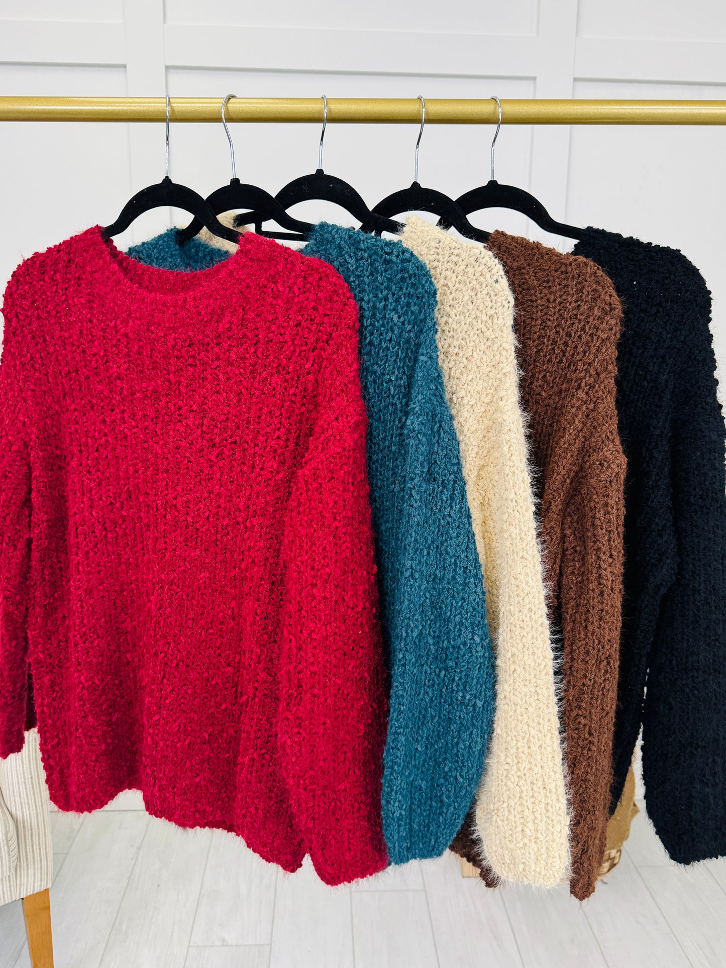 DOORBUSTER! Threaded Thoughts Sweater- Multiple Colors!