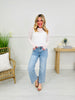All Eyes on Me Tummy Control Wide Leg Cropped Jeans