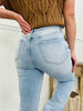 Made You Look Tummy Control Flare Vintage Wash Jeans