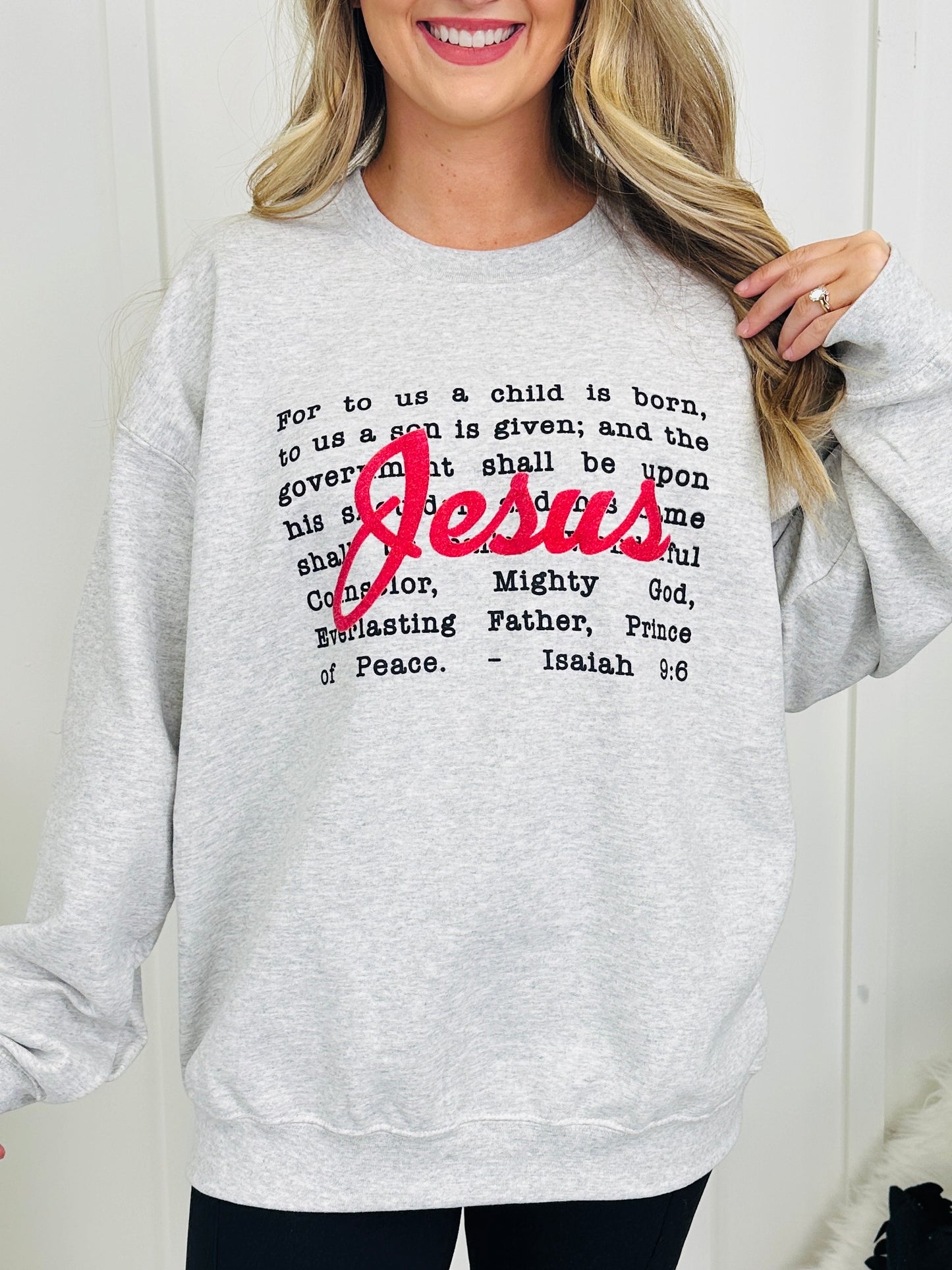 A Child Is Born Graphic Crewneck Sweatshirt