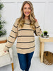 DOORBUSTER! Parallel Paths Sweater in Beige/Black