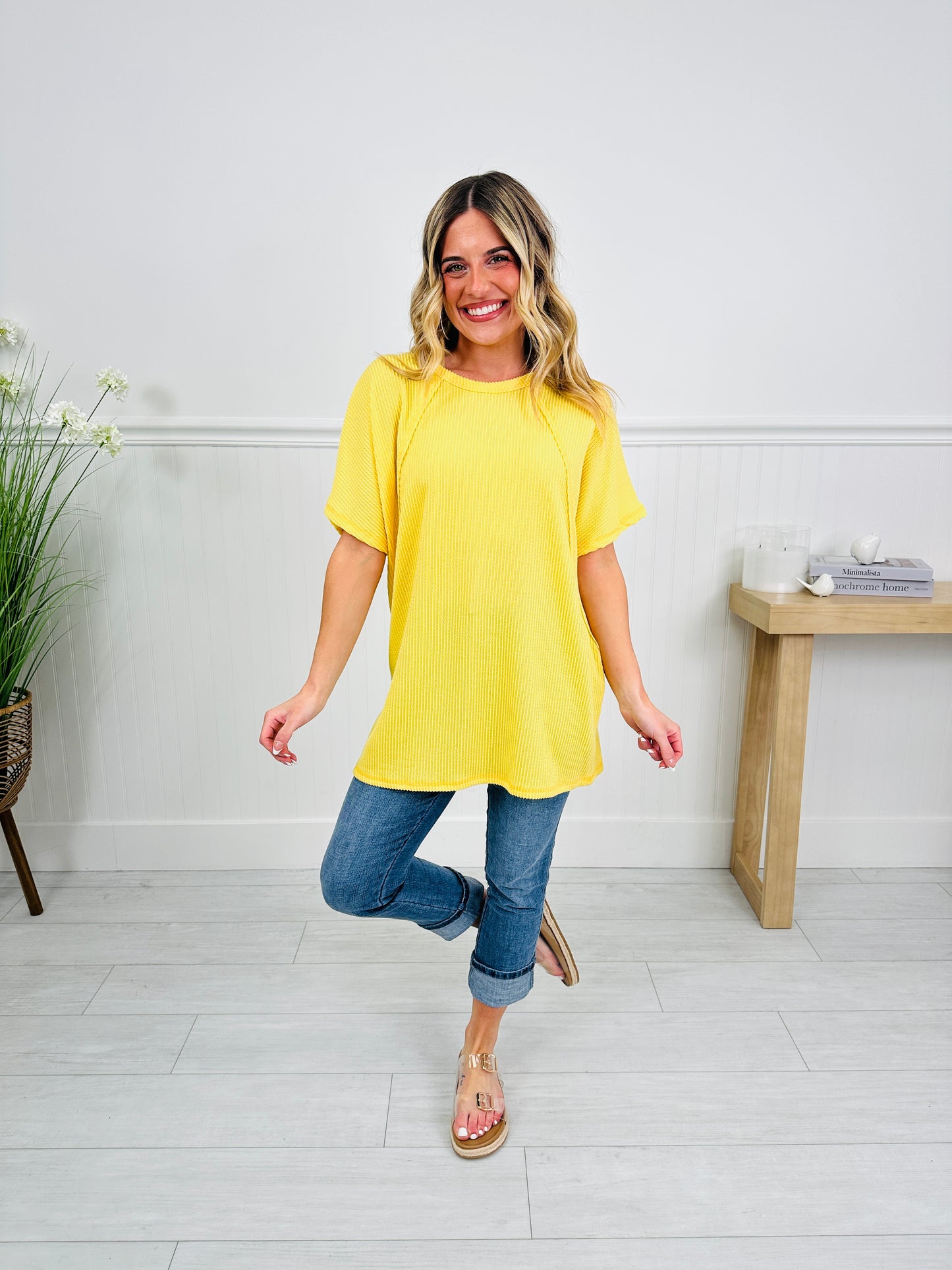 Pop of Color Top in Multiple Colors