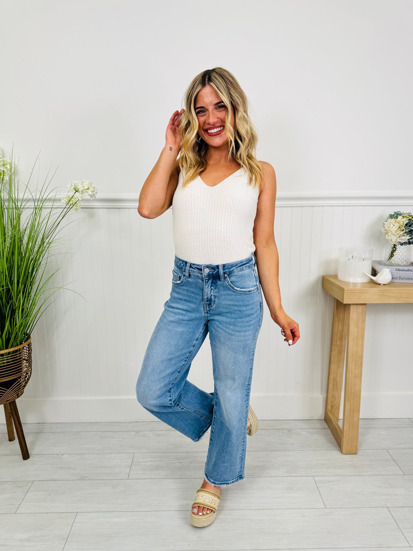 Always In Style Ankle Straight Tummy Control Jeans