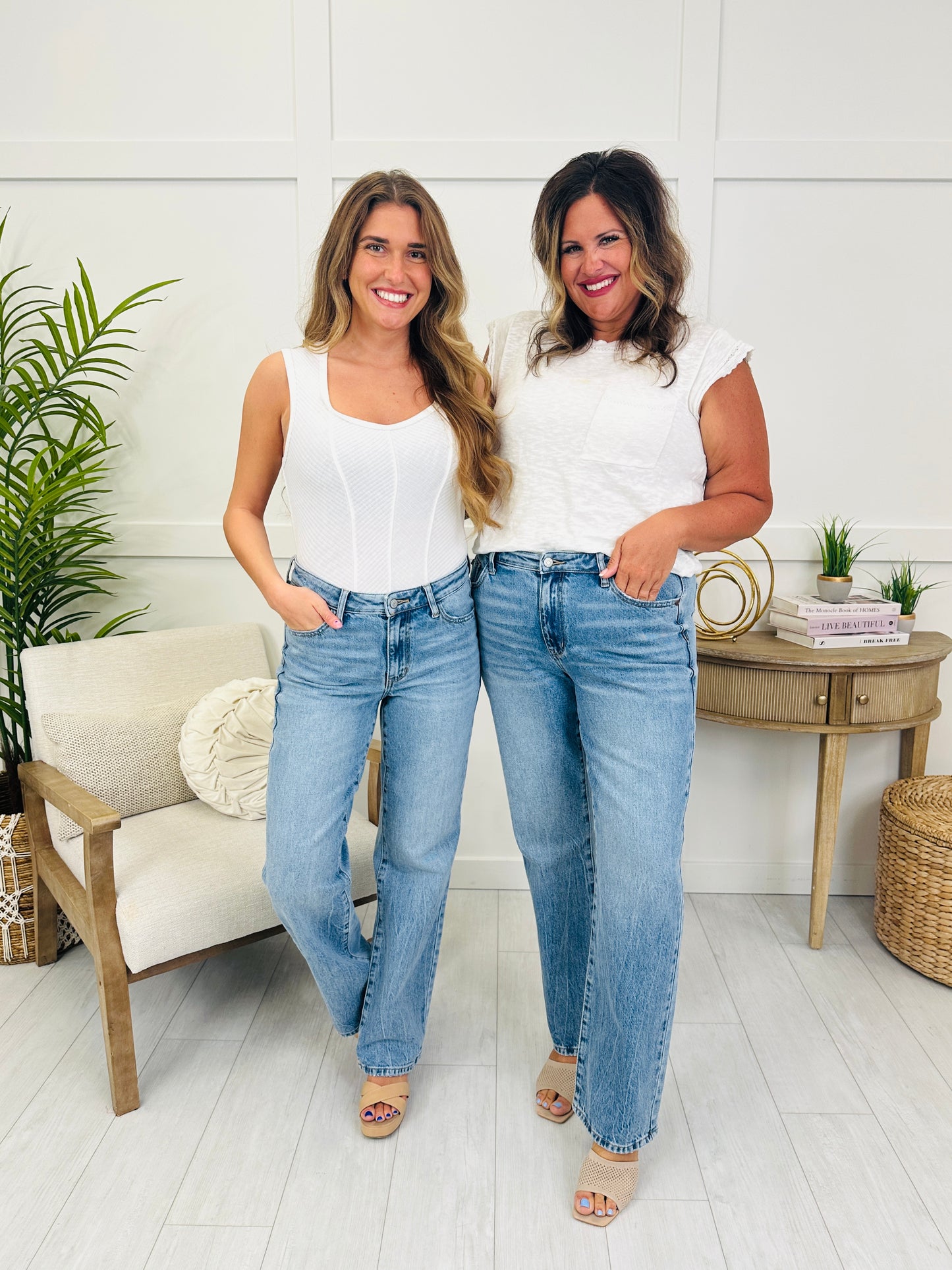 Judy Blue Stay Awhile Rigid Magic Straight Leg Jeans