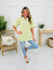 Citrus Twist Top in Off White/Lime