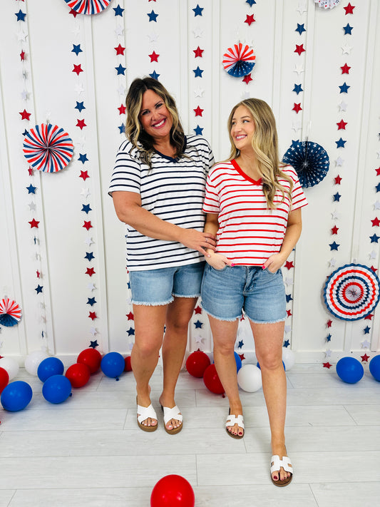 Heritage Stripes Top In Multiple Colors
