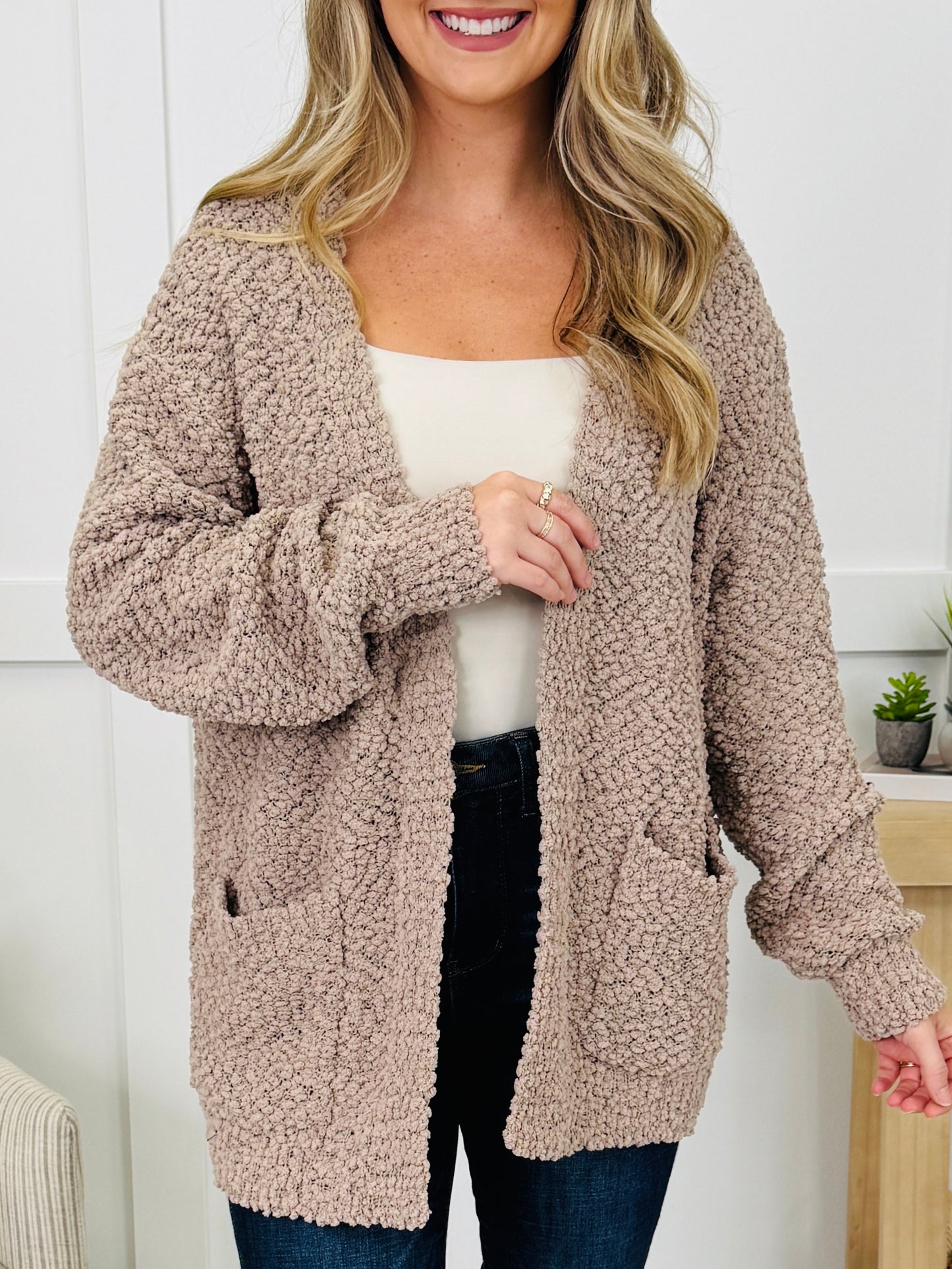 DOORBUSTER! Fleece Feelings Cardigan- Multiple Colors!