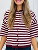 Softly Spoken Top In Burgundy