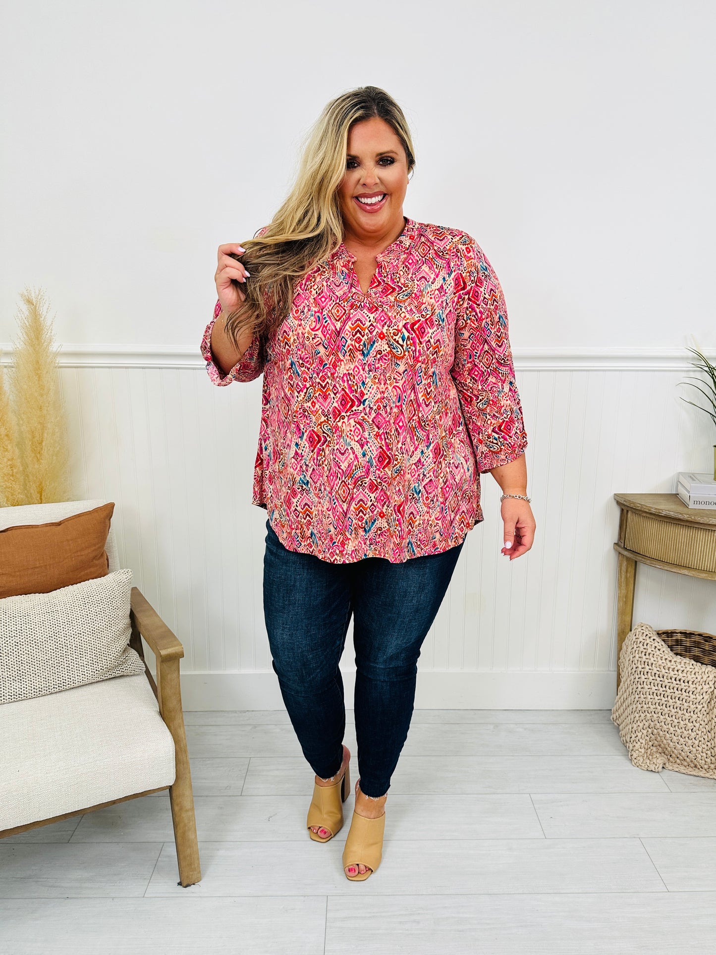 Fall Into You Top in Taupe