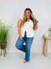 Butterfly Bliss Tummy Control Wide Leg Jeans
