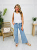 Lovervet Simple As That Drawstring Wide Leg Jeans