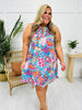 Palms And Plans Dress in Santa Monica Print