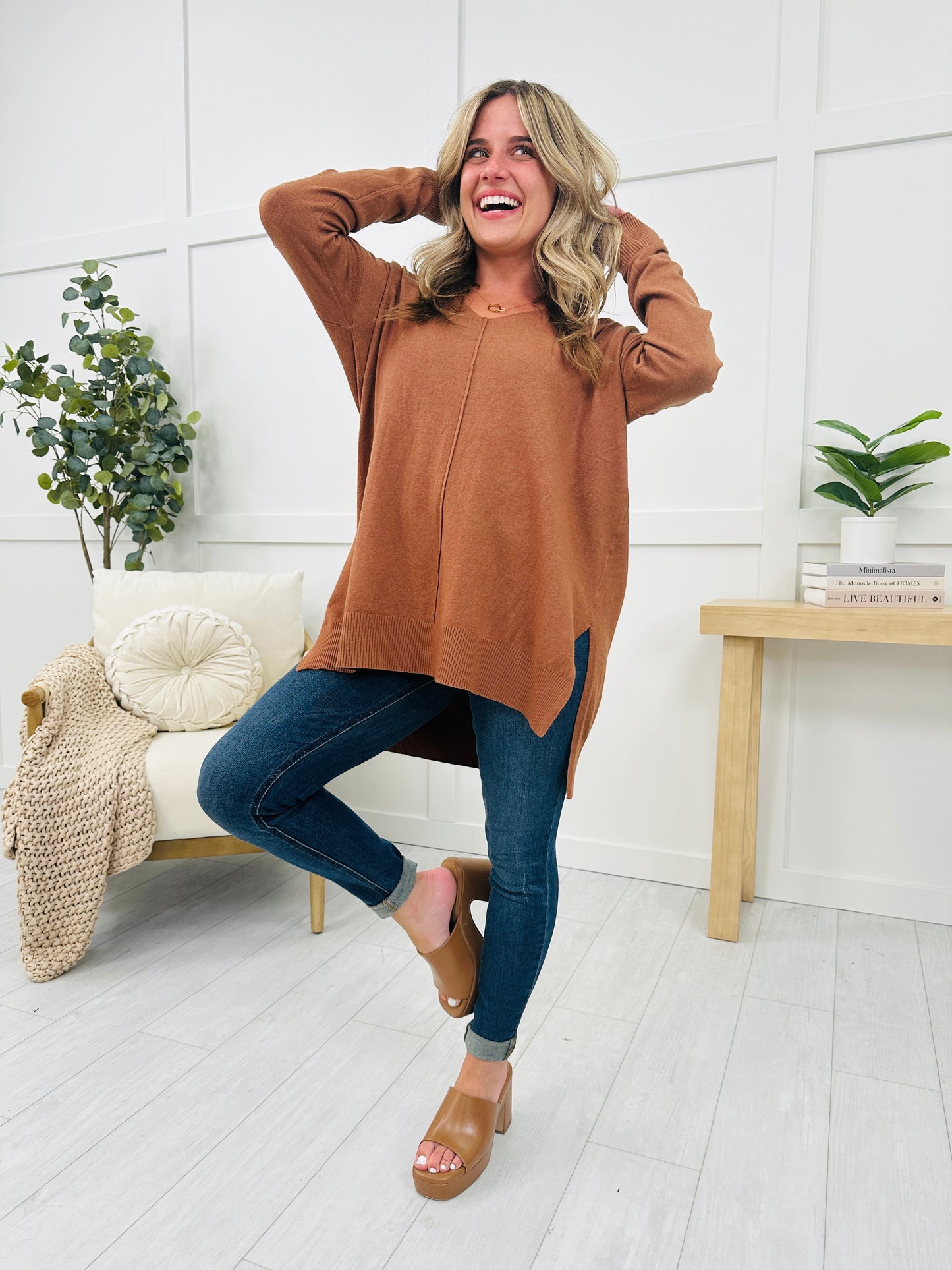 REG/CURVY Hello, Fall Sweater With Doorbuster Pricing- Multiple Colors!