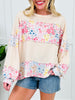 Floral Focus Top In Oatmeal