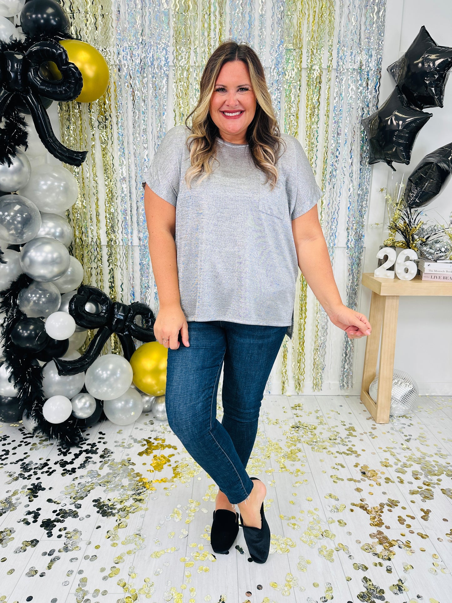 Shimmery Allure Top- Multiple Colors!