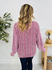 Comfort Calling Cardigan In Wine