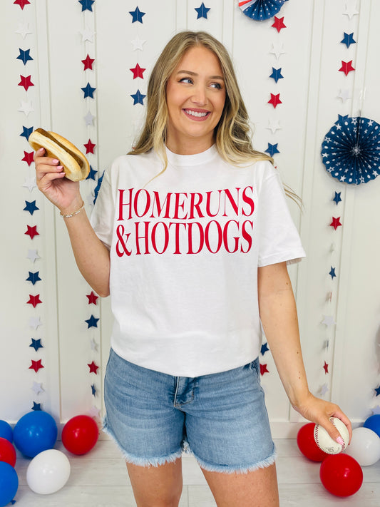 Homeruns & Hotdogs Graphic Tee