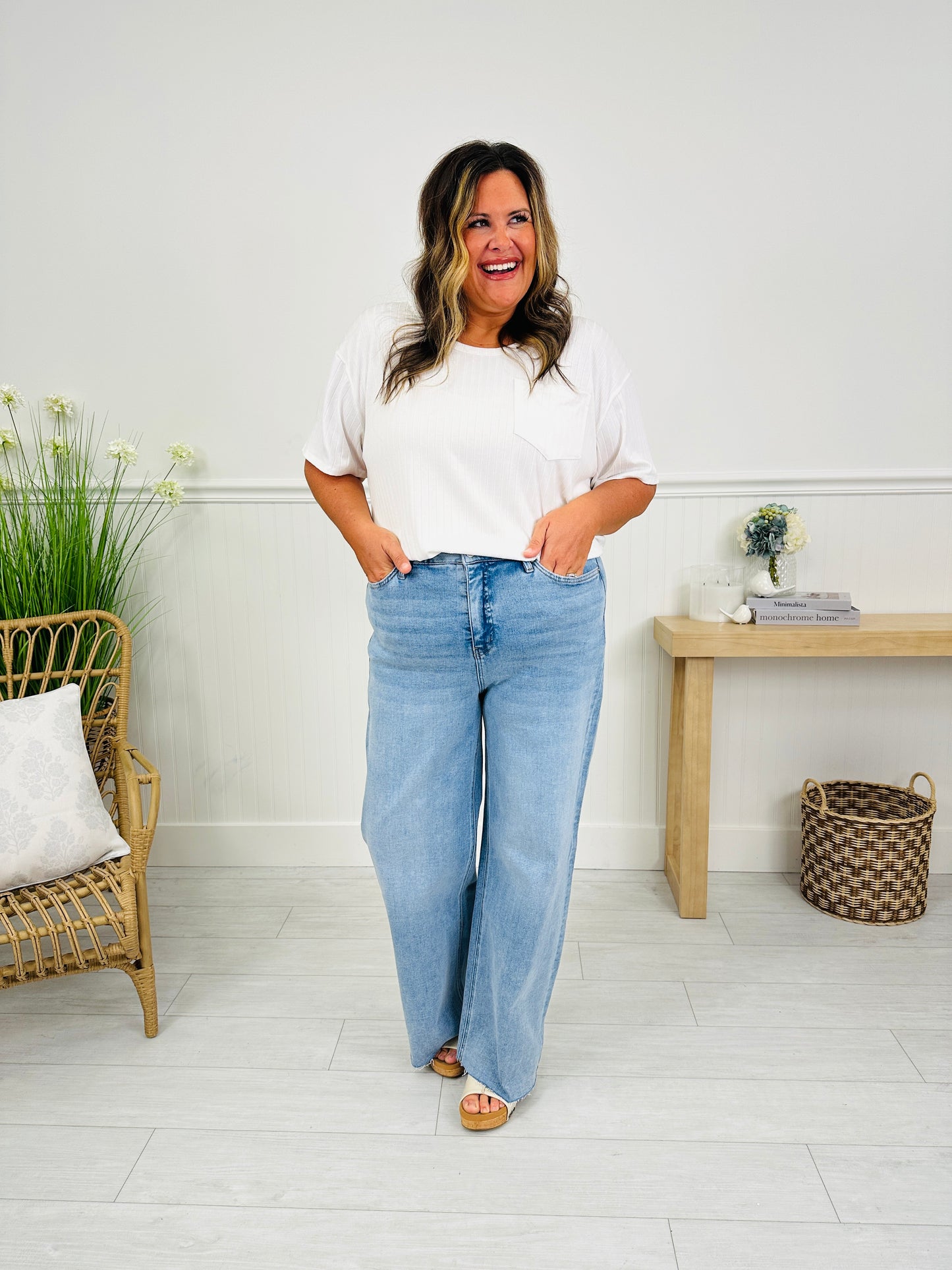 The Next Chapter Tummy Control Wide Leg Jeans