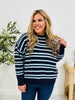 Soft Seasons Sweater In Navy