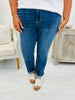 Judy Blue Waiting for You Cuffed Straight Leg Jeans in Reg/Curvy