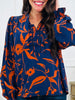 Midnight Poppy Top