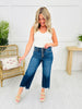 Judy Blue On The Fly Cropped Wide Leg Jeans