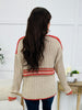 Sunset Stripe Top In Khaki