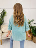 Petal Theory Top in Cyan