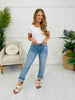 Judy Blue Confident & Carefree Bleach Splatter Boyfriend Jeans