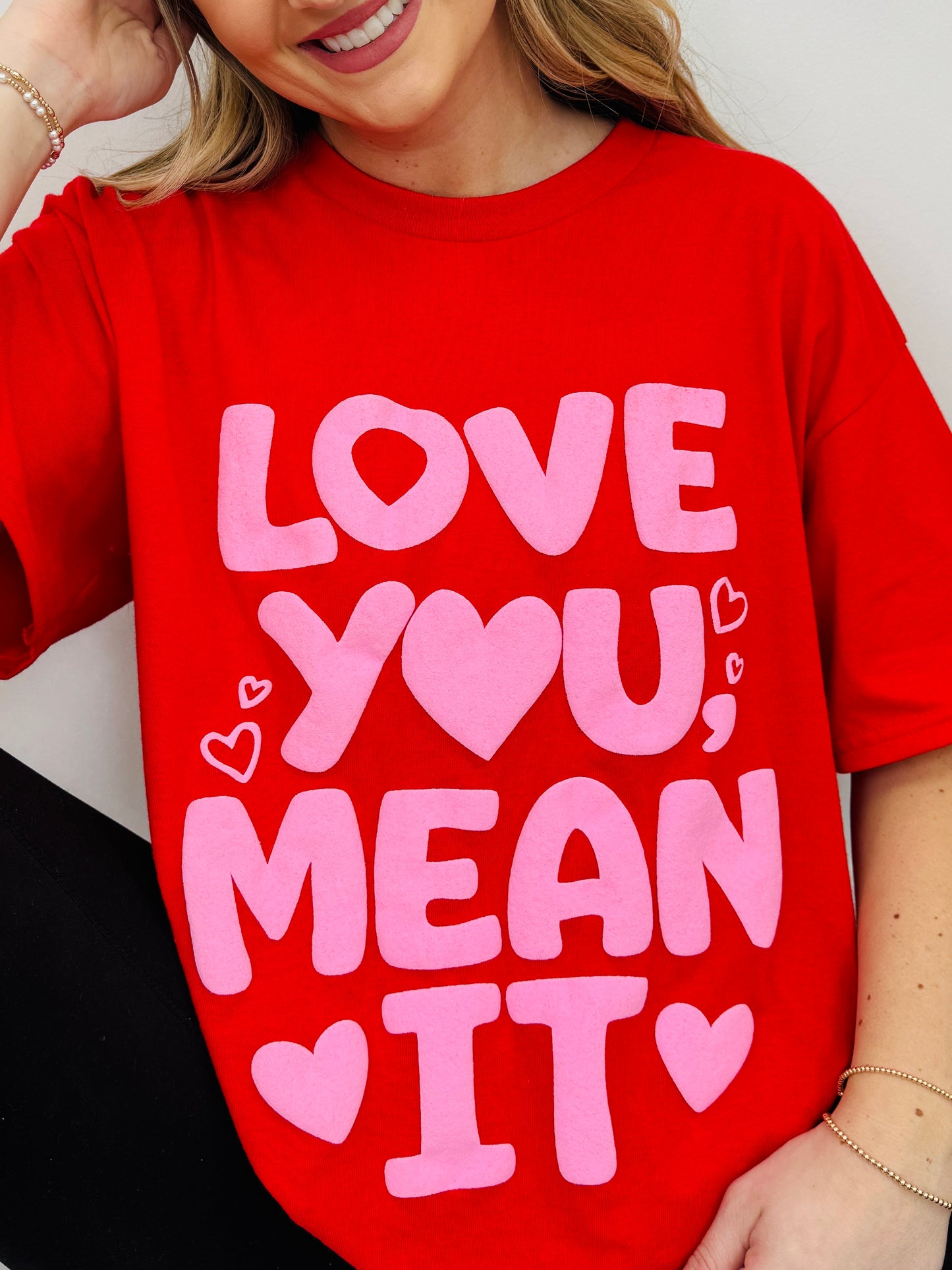 Love You, Mean It Graphic Tee